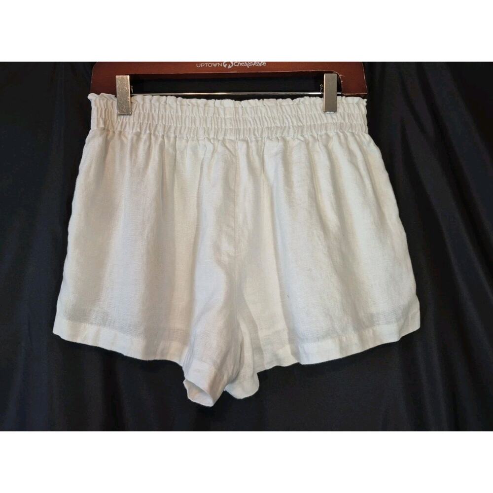 Reformation Mila White Linen Shorts Small - Picture 7 of 9